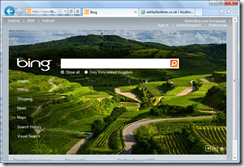 The new Internet Explorer 9 interface